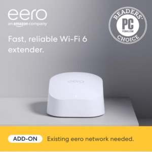 Amazon eero 6 Mesh WiFi Extender for whole home WiFi 6 coverage